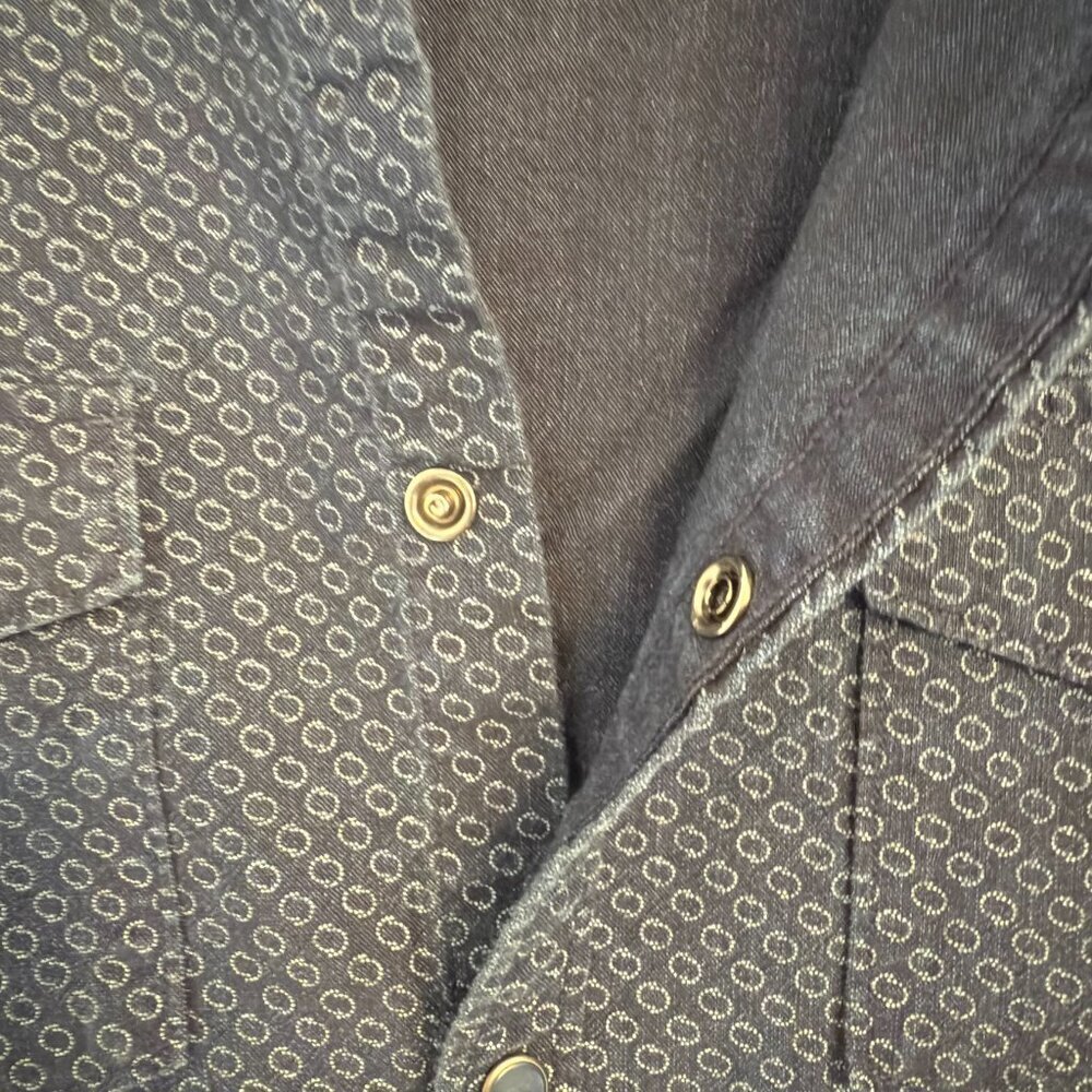 👔 Express Men's Long Sleeve Snap-Front Shirt - Picture 3 of 5